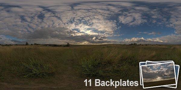 HDR 148 Cloudy Evening Sky Plates - Layout License