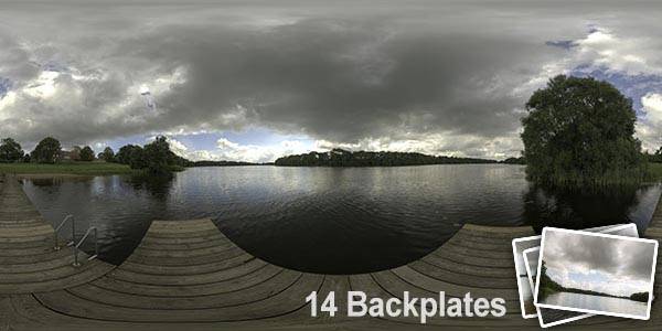 HDR 143 Cloudy Lake View Plates - Layout License