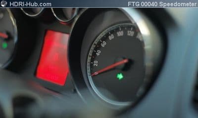 Cockpit Closeup Speedometer