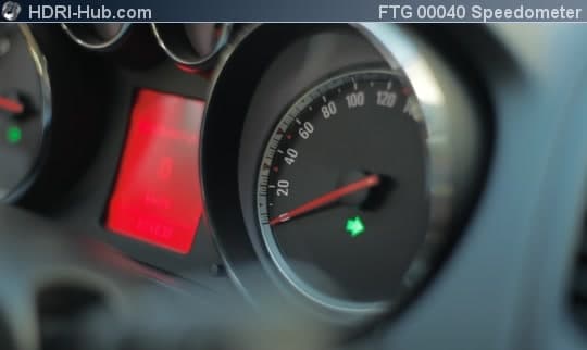 Cockpit Closeup Speedometer