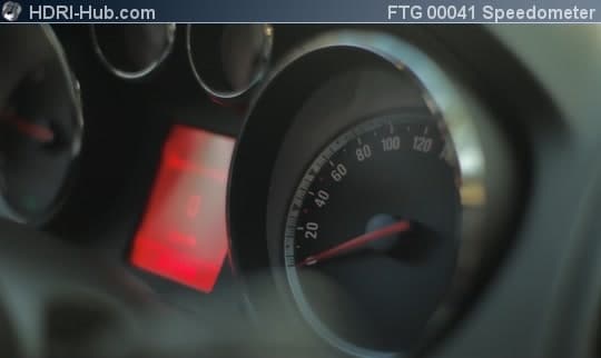 Cockpit Closeup Speedometer