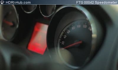 Cockpit Closeup Speedometer