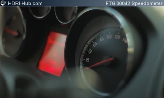 Cockpit Closeup Speedometer