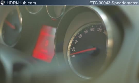 Cockpit Closeup Speedometer