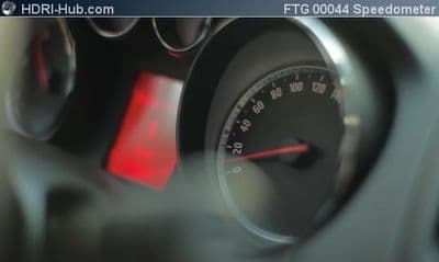 Cockpit Closeup Speedometer