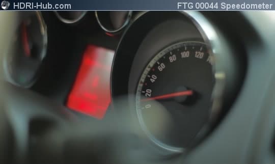 Cockpit Closeup Speedometer