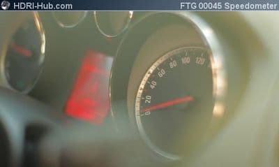 Cockpit Closeup Speedometer