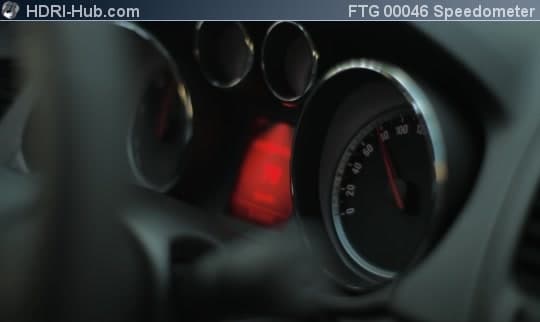 Cockpit Closeup Speedometer