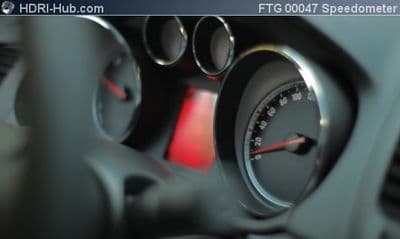 Cockpit Closeup Speedometer