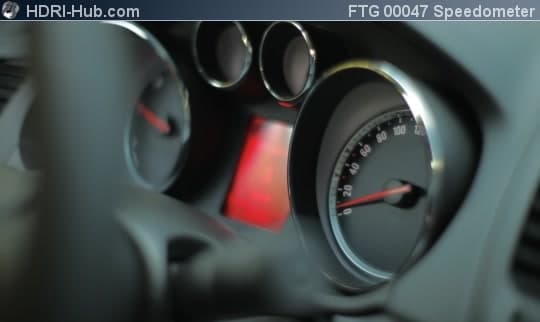 Cockpit Closeup Speedometer