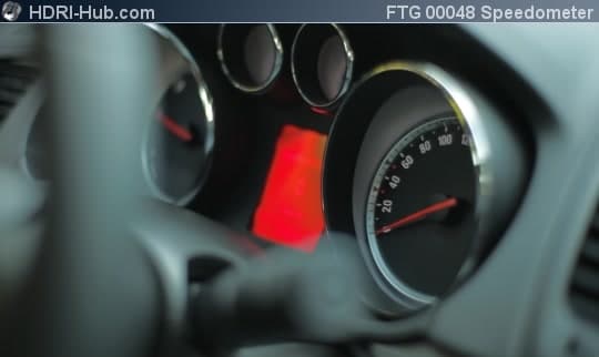 Cockpit Closeup Speedometer