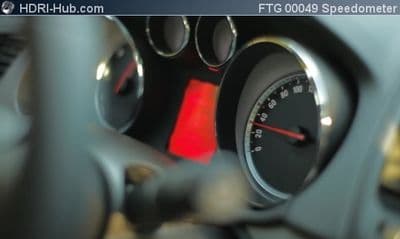 Cockpit Closeup Speedometer