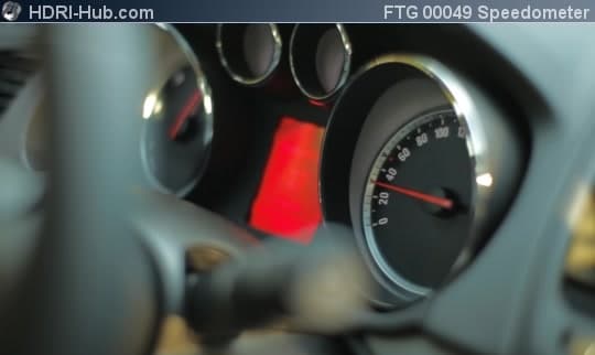 Cockpit Closeup Speedometer