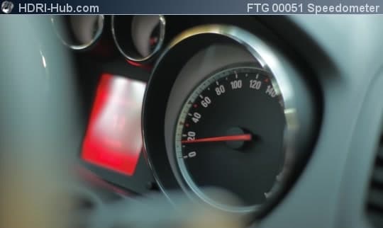 Cockpit Closeup Speedometer