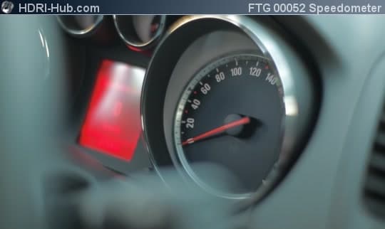 Cockpit Closeup Speedometer