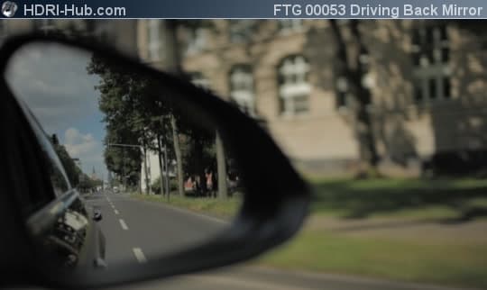 Rear View through Back Mirror