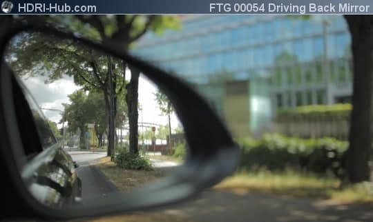 Rear View through Back Mirror
