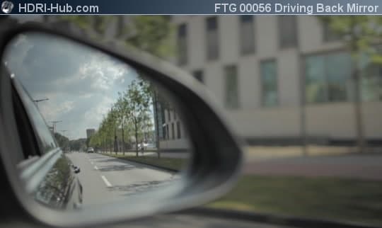 Rear View through Back Mirror
