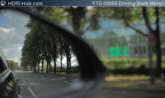 Rear View through Back Mirror