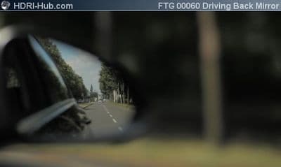 Rear View through Back Mirror
