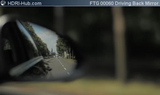 Rear View through Back Mirror