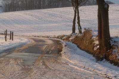 HDR 092 Road Winter - Dusk Clear Sky - Gallery 5