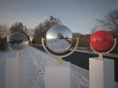 HDR 093 Road Winter - Dusk Clear Sky - Gallery 2