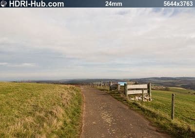 HDR 133 Road in Hills with Cloudy Sky Plates - Gallery 6