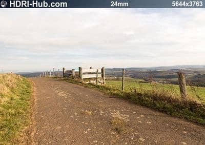 HDR 133 Road in Hills with Cloudy Sky Plates - Gallery 8