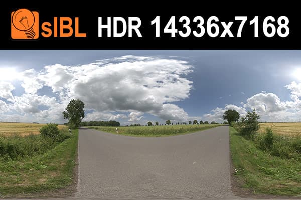 HDR 134 Road in Field with Cloudy Sky - Gallery 1