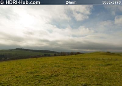 HDR 136 Hill Top with Cloudy Sky Plates - Gallery 5