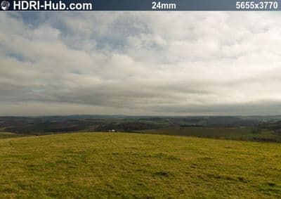 HDR 136 Hill Top with Cloudy Sky Plates - Gallery 6