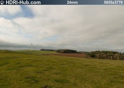 HDR 136 Hill Top with Cloudy Sky Plates - Gallery 12