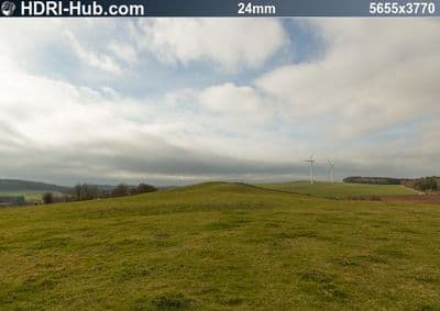 HDR 136 Hill Top with Cloudy Sky Plates - Gallery 13