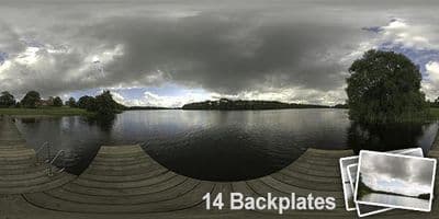 HDR 143 Cloudy Lake View Plates - Layout License - Gallery 1