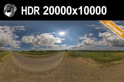 HDR 144 Rural Road Cloudy Sky 20k - Gallery 1