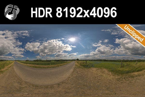 HDR 144 Rural Road Cloudy Sky - Gallery 1