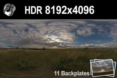 HDR 148 Cloudy Evening Sky Plates - Gallery 1