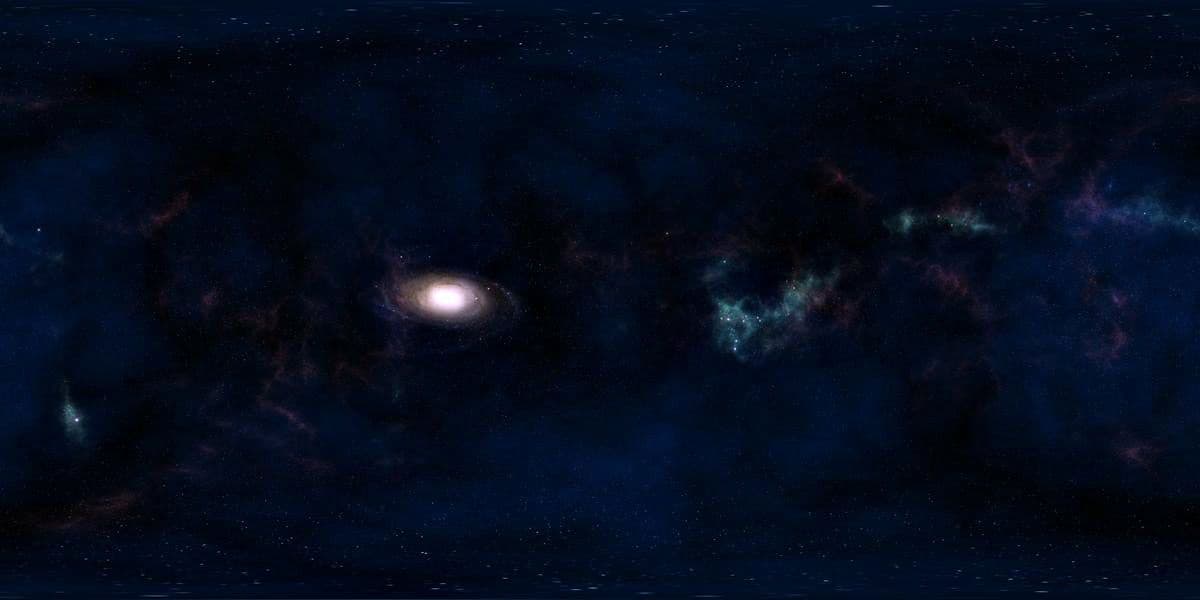 HDR 180-5 Space Sky with Galaxy - Gallery 1