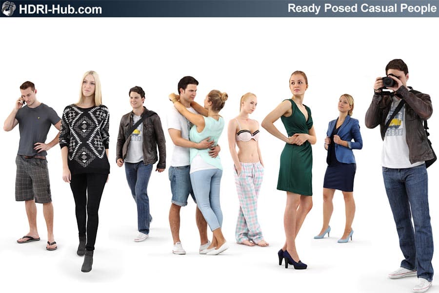 3D People Casual 01 - Gallery 1