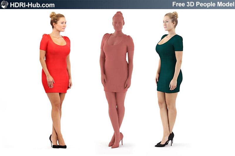 Free Casual 3D People - Rosy - Gallery 1