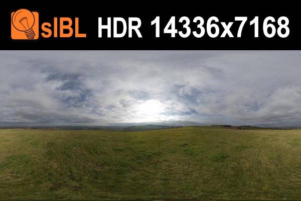 HDR 136 Hill Top with Cloudy Sky