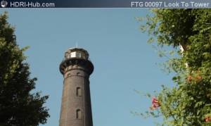 Look at Tower on Sky - Locked camera pointing on sky looking at a tower.