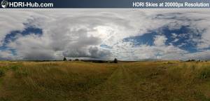 Super High Resolution 20000px HDRI Skies