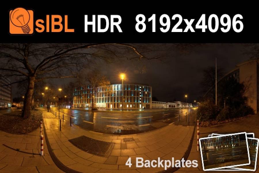 HDRI Hub - HDR City Road Night Lights (free)