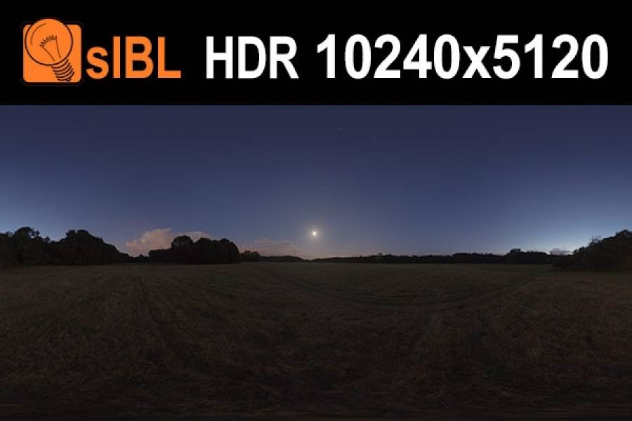 HDRI Hub - HDR 123 Night Moon Clear Sky