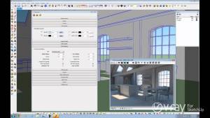 Sketchup V-Ray - Daylight Set Up (interior scene)