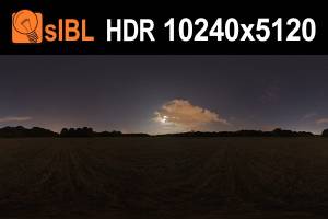 HDR 129 Night Moon Sky