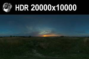 HDR 158 Blue Evening Sky 20k