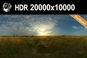 HDR 167 Sunny Dusk Clouds 20k